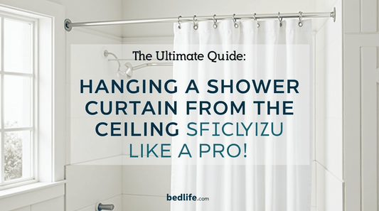 Hanging a Shower Curtain From the Ceiling