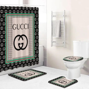 Gucci bathroom set multi decor with logo colors