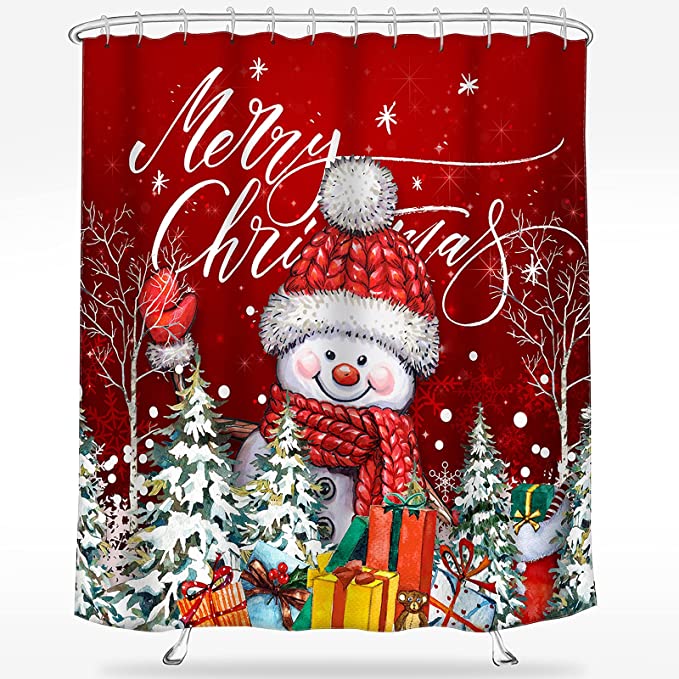 christmas shower curtains